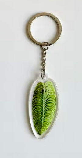 Keyring Keychain  - Philodendron